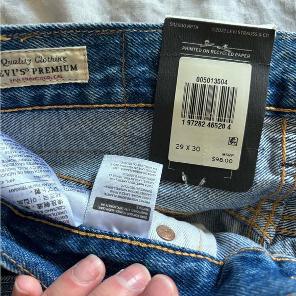 NWT - LEVI 501 Original Jeans - Picture 4 of 6